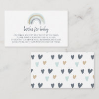 Boho bleu Rainbow Livres pour bébé Insertion Boîti