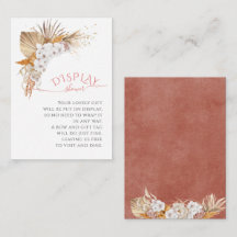 Boho Chic Floral Aquarelle Affichage Douche