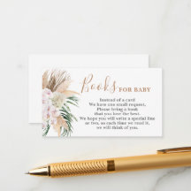 Boho chic Livres pour Baby Card