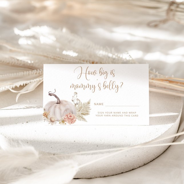 Carte D'accompagnement Boho chute citrouille à quel point l'enceinte du v (Créateur téléchargé)