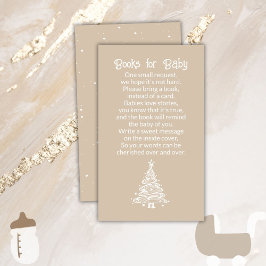 Carte D'accompagnement Boho de Noël Beige Genre Neutre Livres pour bébé