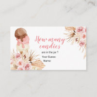 Boho Glace Floral Devinez Combien De Candies