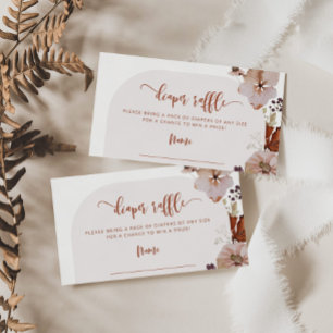 Carte D'accompagnement Boho Little citrouille billet de tirage au sort