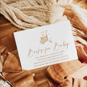 Carte D'accompagnement Boho Nursery Baby showers Livres Pour Bébé