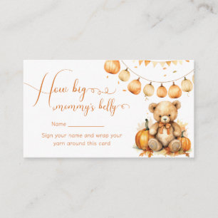Carte D'accompagnement Boho ours chute baby shower de la taille du ventre