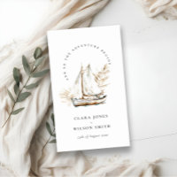 Boho Palm Voilier Seascape Mariage Website