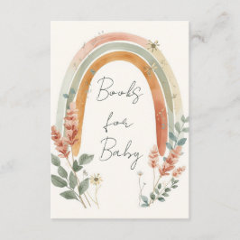 Carte D'accompagnement Boho Rainbow Books for Baby Card – Pampas Grass