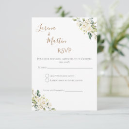 Carte D'accompagnement Boho Spanish Wedding RSVP Card