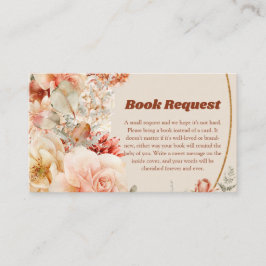 Carte D'accompagnement Boho terracotta bordeaux demande de réservation