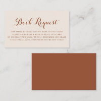 Boho Terracotta Script Baby shower Demande de rése