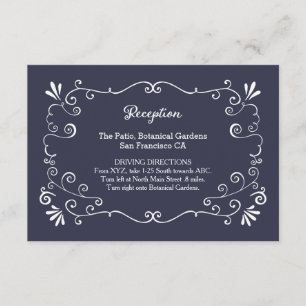 Carte D'accompagnement Boho tourbillonne insertion de mariage (de couleur
