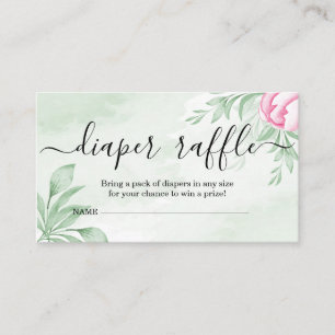 Carte D'accompagnement Boho Watercolor Eucalyptus Baby shower