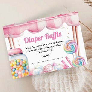 Carte D'accompagnement Boîtier à roulettes Baby shower Candyland