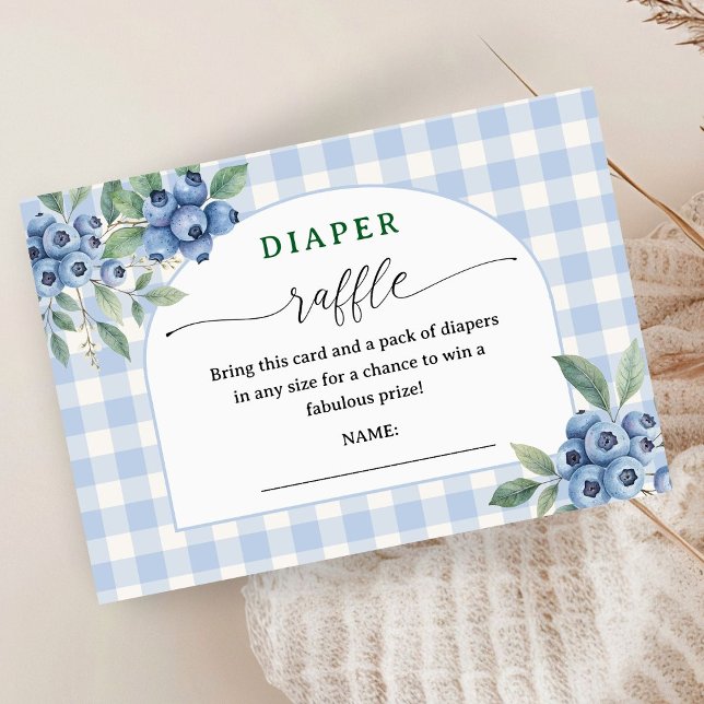 Carte D'accompagnement Boîtier à roulettes de Baby shower de bleuets (Créateur téléchargé)