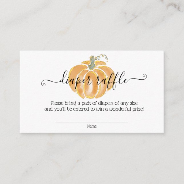 Carte D'accompagnement Boîtier d'aquarelle Citrouille de la couche d'auto (Devant)