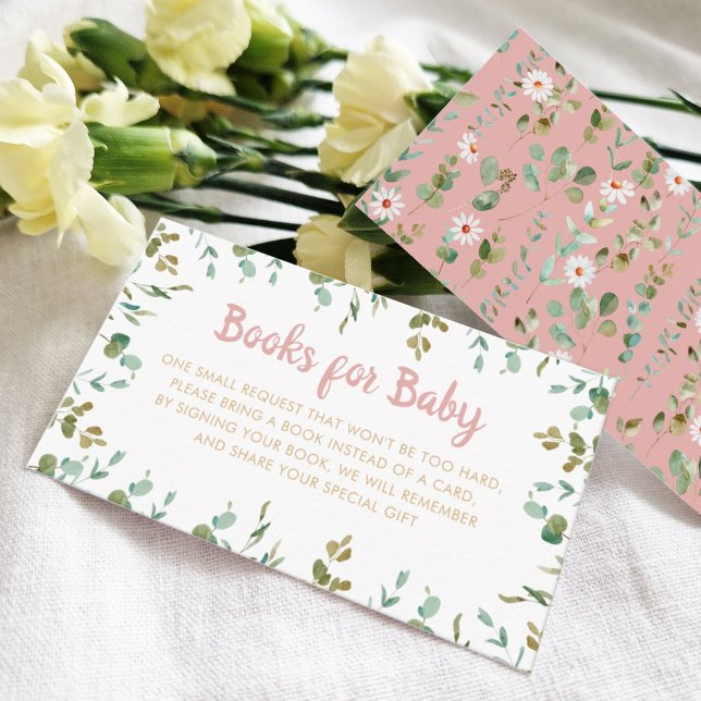 Carte D'accompagnement Boîtier de Baby shower Eucalyptus de demande de ré (Créateur téléchargé)