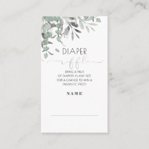 Carte D'accompagnement Boîtier de Baby shower Feuille en argent