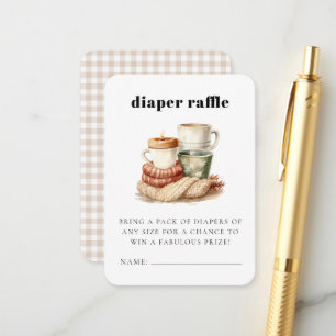 Carte D'accompagnement Boîtier de Baby shower moche hivernal moderne
