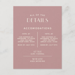 Carte D'accompagnement Boîtier de détail de Mariage d'écrou minimal simpl