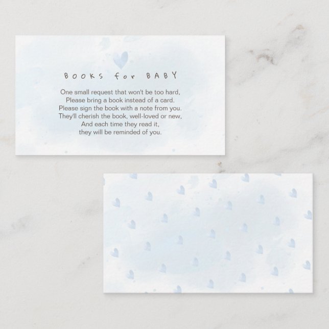 Carte D'accompagnement Boîtier PixDezines Demande de réservation Aquarell (Devant / Derrière)