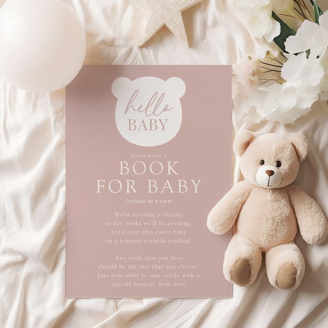 Carte D'accompagnement Bonjour Baby Bear Baby Book Card (Créateur téléchargé)