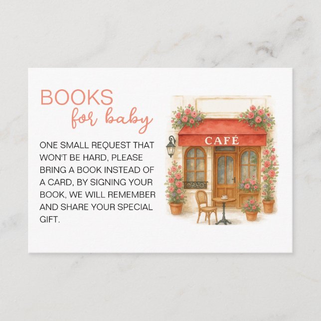 Carte D'accompagnement Bonjour Bebe Baby Shower Books for baby (Devant)