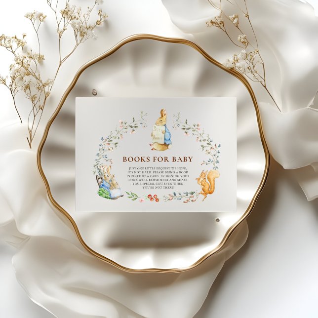 Carte D'accompagnement Book Request Peter Rabbit Books for Baby  (Créateur téléchargé)