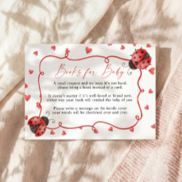 Carte D'accompagnement Books for Baby ladybug Request Card