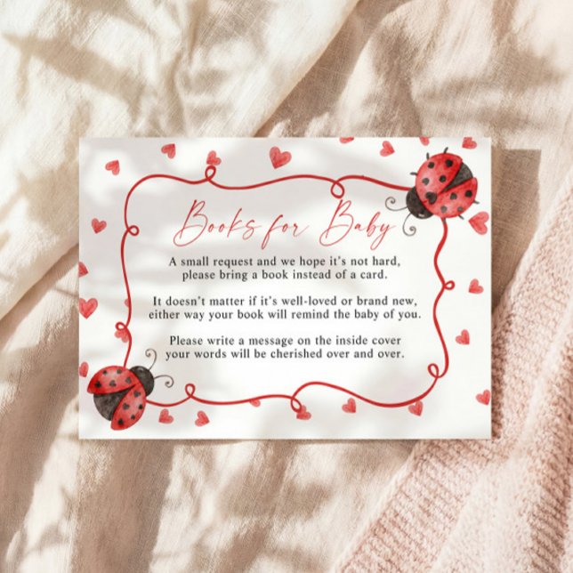 Carte D'accompagnement Books for Baby ladybug Request Card (Créateur téléchargé)