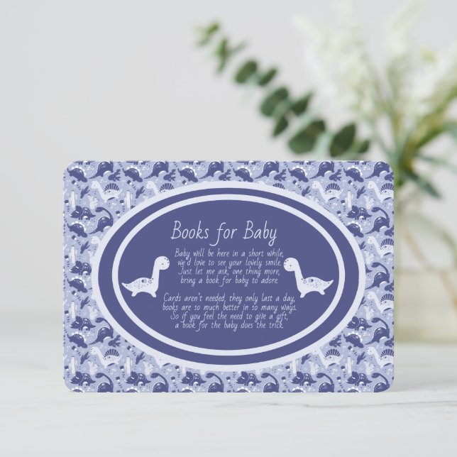 Carte D'accompagnement Books for Baby Purple Dinosaurs (Debout devant)