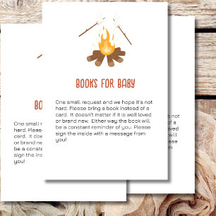 Carte D'accompagnement Books for baby shower jeu Smore baby shower thème