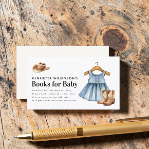 Carte D'accompagnement Bottes en jean mignon Chapeau de cow-boy Shower de