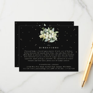 Carte D'accompagnement Bouquet Black Snowberry+Eucalyptus Directions