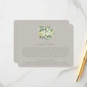 Carte D'accompagnement Bouquet Greige Snowberry+Eucalyptus Directions