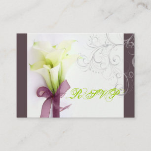 Carte D'accompagnement Bouquet PixDezines, lys calles blancs