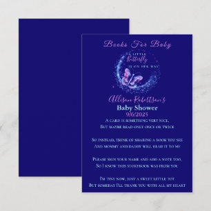 Carte D'accompagnement Bouteille Fille Baby shower Livres Pour Bébé