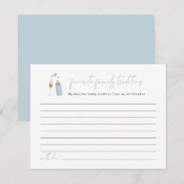 Carte D'accompagnement Bouteilles ANDI Blue Poppin Traditions familiales 