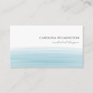 Carte D'accompagnement Boutique Moderne Turquoise Aquarelle Entreprise