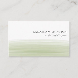 Carte D'accompagnement Boutique Moderne Vert Sauge Aquarelle Entreprise