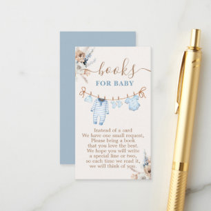 Carte D'accompagnement Boy Baby Clothes Baby showers Livres pour bébé