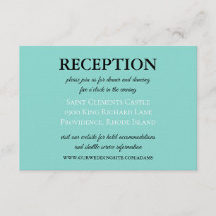 Carte D'accompagnement Bride Co Mariage Suite Blanc Réception traditionne