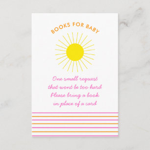 Carte D'accompagnement Bright Neon Sunshine Stripes Livres Sunny pour béb