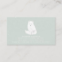 Broche à Baby shower bleu Renard neigeux de l'Arct
