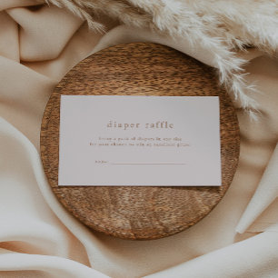 Carte D'accompagnement Brochure Baby shower simple ROWAN Gold Rose