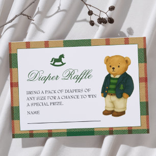 Carte D'accompagnement Brochure de Baby shower de couches de Noël Preppy 