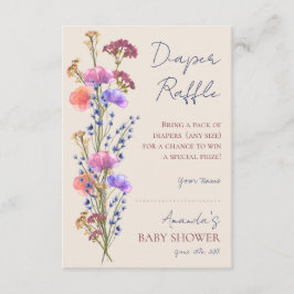 Carte D'accompagnement Brochure florale en acrylique beige rustique