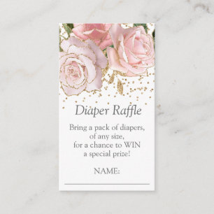 Carte D'accompagnement Brochure moderne Floral Baby Girl Douche Déchets R
