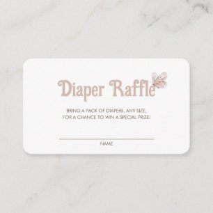 Carte D'accompagnement Brochure papillon pour Baby shower