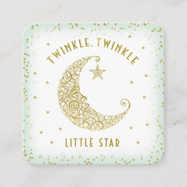 Carte D'accompagnement Brochure Raffle Twinkle Little Star Baby shower Mi (Devant)