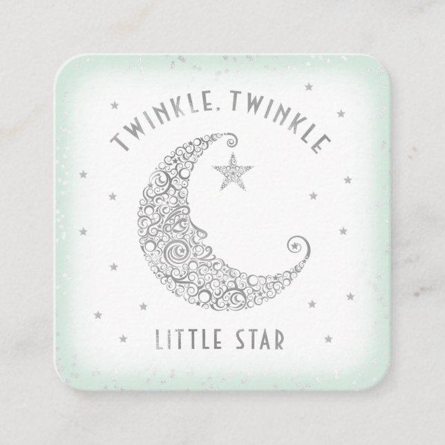 Carte D'accompagnement Brochure Raffle Twinkle Little Star Baby shower Mi (Devant)